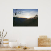 Sonnenaufgang im Smoky-Gebirge Poster (Küche)