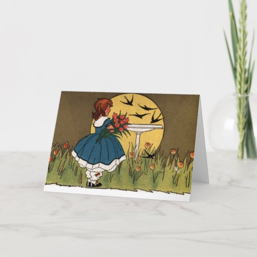 Sonnenaufgang im Tulip Garden Karte (Vorderseite)