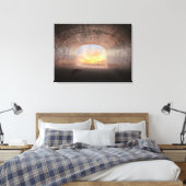 Sonnenaufgang im Tunnel Leinwanddruck (Insitu (Schlafzimmer))