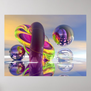 Sonnenaufgang im Universum Poster