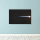 Sonnenaufgang im Weltraum Leinwanddruck (Insitu (Holzboden))
