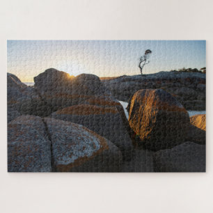 Sonnenaufgang in Binalong Bay, Bucht der Brände, 1 Puzzle