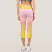 Sonnenaufgang in Cotton Candy Skies Capri Leggings (Rückseite)