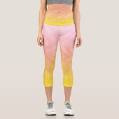 Sonnenaufgang in Cotton Candy Skies Capri Leggings (Vorderseite)