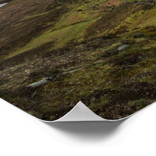 Sonnenaufgang in den Bergen von Quiraing auf Skye, Poster (Ecke)