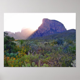 Sonnenaufgang in den Chisos, Texas Poster