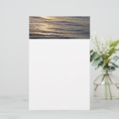 Sonnenaufgang in den Meeresgewässern - Fotografie Briefpapier (Stehend Vorderseite)