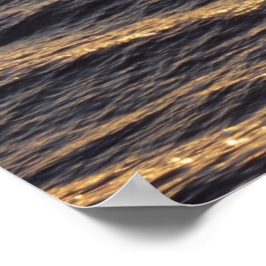 Sonnenaufgang in den Meeresgewässern - Fotografie Poster (Ecke)