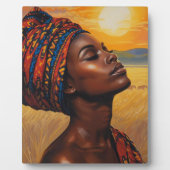 Sonnenaufgang in den Serengeti Fotoplatte (Vorderseite)