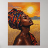 Sonnenaufgang in den Serengeti Poster (Vorne)