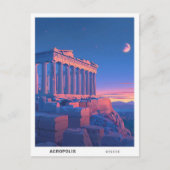 Sonnenaufgang in der Akropolis Griechenland Reisen Postkarte (Vorderseite)