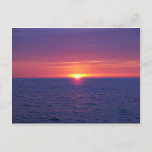 Sonnenaufgang in der Mitte Postkarte