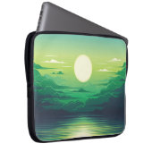 Sonnenaufgang in der Seemaschine, Kleidung, Kunst, Laptopschutzhülle (Vorne Rechts)