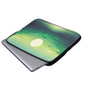 Sonnenaufgang in der Seemaschine, Kleidung, Kunst, Laptopschutzhülle (Vorne Knopf)