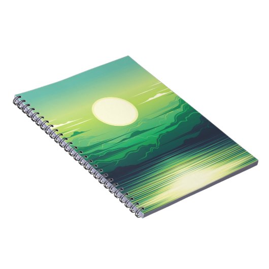 Sonnenaufgang in der Seemaschine, Kleidung, Kunst, Notizblock (Rechte Seite)