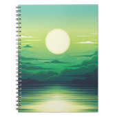 Sonnenaufgang in der Seemaschine, Kleidung, Kunst, Notizblock (Vorderseite)