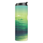 Sonnenaufgang in der Seemaschine, Kleidung, Kunst, Thermosbecher (Nach links gedreht)