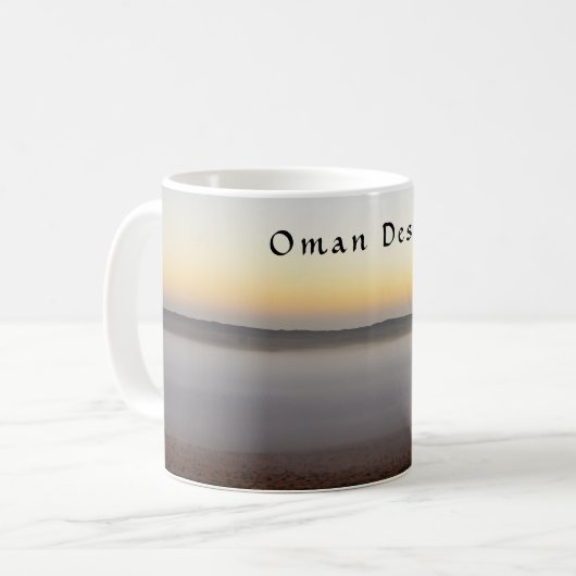 Sonnenaufgang in der Wüste der Wahiba-Sande in Oma Kaffeetasse (Vorderseite Links)