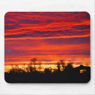 Sonnenaufgang in Frankreich Mousepad