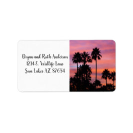 Sonnenaufgang in Gilbert, AZ Adressaufkleber