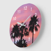 Sonnenaufgang in Gilbert, AZ Große Wanduhr (Winkel)