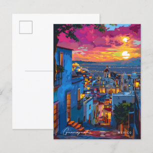 Sonnenaufgang in Guanajuato Mexiko Reise Postkarte