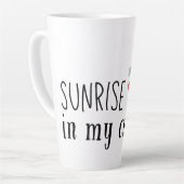 Sonnenaufgang in meinem Cup-Warm und aufregender D Milchtasse (Linke Ecke)