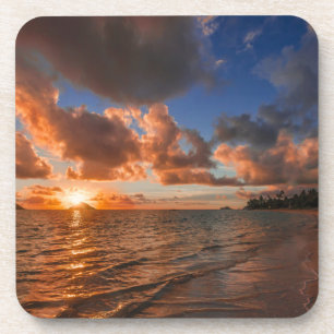 Sonnenaufgang in Mokulua Insel Getränkeuntersetzer