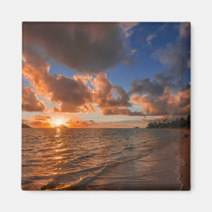 Sonnenaufgang in Mokulua Insel Magnet