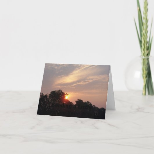 SONNENAUFGANG in NY, Karte (Vorderseite)