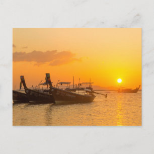 Sonnenaufgang in Pak Meng, Trang, Thailand Postkarte