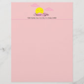 Sonnenaufgang in Rosa, Hazy Sky II Briefbogen (Vorderseite)