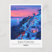 Sonnenaufgang in Santorini Griechenland Reisen Postkarte (Vorderseite)