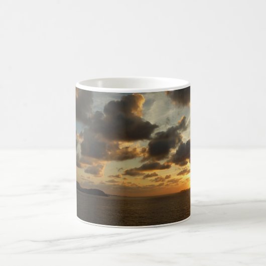 Sonnenaufgang in St. Thomas I. US-Jungfrau Kaffeetasse (Mittel)