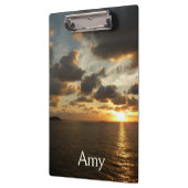 Sonnenaufgang in St. Thomas I. US-Jungfrau Klemmbrett (Links)