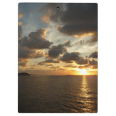 Sonnenaufgang in St. Thomas I. US-Jungfrau Klemmbrett (Rückseite)