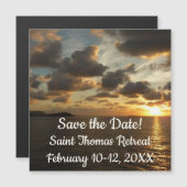 Sonnenaufgang in St. Thomas I. US-Jungfrau Magnetkarte (Vorne/Hinten)