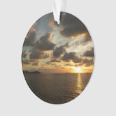 Sonnenaufgang in St. Thomas I. US-Jungfrau Ornament (Vorderseite)