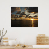 Sonnenaufgang in St. Thomas I. US-Jungfrau Poster (Küche)
