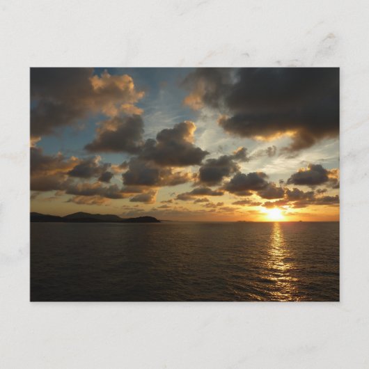 Sonnenaufgang in St. Thomas I. US-Jungfrau Postkarte (Vorderseite)