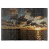 Sonnenaufgang in St. Thomas I. US-Jungfrau Schneidebrett (Vorderseite)