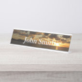 Sonnenaufgang in St. Thomas I. US-Jungfrau Schreibtischnamensplakette (Vorderseite )