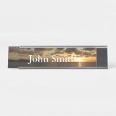 Sonnenaufgang in St. Thomas I. US-Jungfrau Schreibtischnamensplakette (Vorderseite )