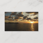 Sonnenaufgang in St. Thomas I. US-Jungfrau Visitenkarte (Rückseite)