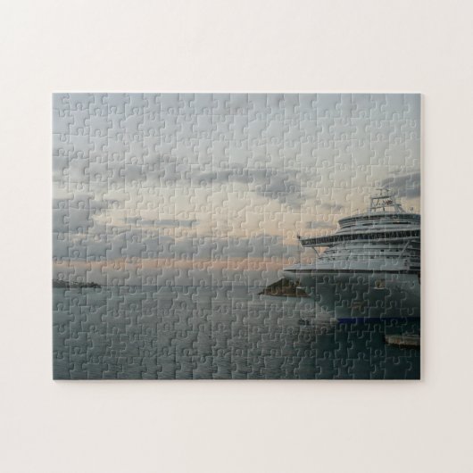 Sonnenaufgang in St. Thomas II Kreuzfahrt Seascape Puzzle (Horizontal)