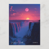 Sonnenaufgang in Victoria Falls Sambia Postkarte (Vorderseite)