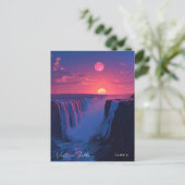 Sonnenaufgang in Victoria Falls Sambia Postkarte (Stehend Vorderseite)