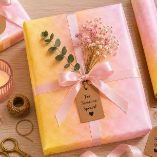 Sonnenaufgang in Zuckerwatte-Himmel Geschenkpapier Set