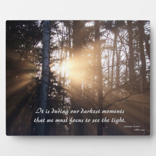Sonnenaufgang jenseits der Trees Plaque Fotoplatte