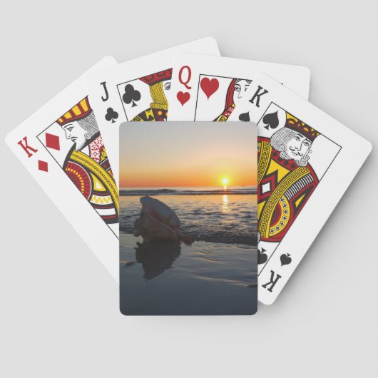 Sonnenaufgang-Kartenstapeles Spielkarten (Rückseite)